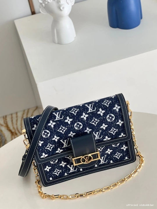 Official oldcobbler VUITTON DAUPHINE LOUIS MM 0731